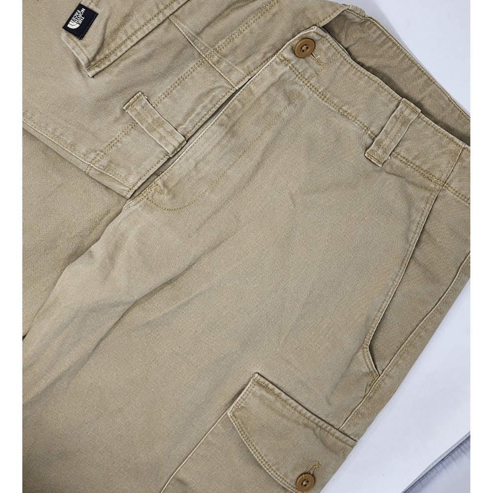 The North Face‎ Canvas Cargo Pants Mens 36x27 Beige 100% Cotton Hiking Outdoors